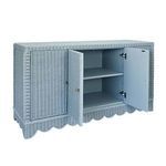 Product Image 1 for Four Door Painted Light Blue Rattan Buffet from Worlds Away