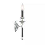 Product Image 1 for Davidson Black & Chrome 1 Light Sconce from Savoy House 