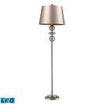 Product Image 1 for Hollis Floor Lamp In Antique Mercury Glass And Polished Nickel from Elk Home