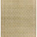 Full view of rug laying flat showcasing overall pattern consistency and border detail