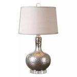 Uttermost Aemilius Gray Glass Table Lamp image 1