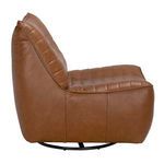 Product Image 3 for Mcclain Roche Tan Leather Swivel Single Sofa from Noir