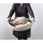Product Image 1 for White Handwoven Grass Basket With Handles from Creative Co-Op