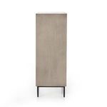 side view with light background showing wood grain continuity and minimalist design