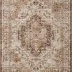 Sorrento Mocha Multi traditional area rug with intricate vintage-inspired pattern and warm faded mocha tones