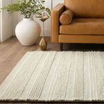 Product Image 3 for Lagom Handmade Solid Ivory Area Rug from Jaipur 