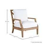 Product Image 5 for Haley Teak Lounge Chair from Summer Classics
