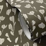 Product Image 2 for Wild Flowers I Olive II Wallpaper by Roseanne Kenny from Four Hands