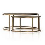 Product Image 15 for Shagreen Antique Brass Round Nesting Coffee Table from Four Hands