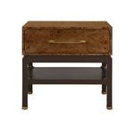 Product Image 1 for Estelle Dark Burl Wood Side Table from Worlds Away