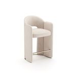 Product Image 1 for Overlap Counter Stool Ivory from Caracole
