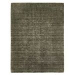 Blanton Outdoor Rug in heathered olive green with an organic broken loop pattern