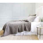 Product Image 3 for Brussels Quilted Cotton Queen Coverlet - Pewter from Pom Pom at Home