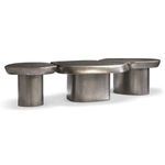 Set of three Clawson Cocktail Tables interlocked, showing varying sizes and shapes