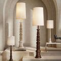 Product Image 9 for Malayan White Floor Lamp from Currey & Company