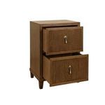 Product Image 1 for Two Drawer Side Table With Fluted Drawer Fronts from Worlds Away