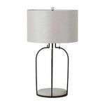 Joan Table Lamp viewed from back showing reverse angle of metal arch frame