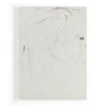 Abstract-expressionist painting by Tyler Guinn with light neutral tones, textured surface, and subtle mark making