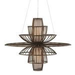 Product Image 1 for Benjiro Dark Brown Wrought Iron Chandelier from Currey & Company