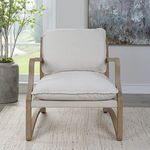 Product Image 2 for Melora Solid Oak Accent Chair from Uttermost