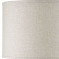 Fabric shade close-up showing beige linen texture on Pompeii Table Lamp