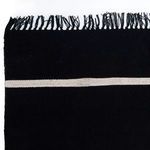 Product Image 3 for Offset Black Stripe Cotton Rug from Four Hands