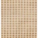 Japera hand knotted modern rug with geometric sage and cream square and cross pattern