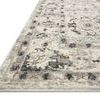 Close-up angled view showing thick, plush pile texture in ivory, stone, and subtle brown accents