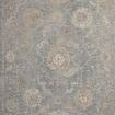 Traditional Louisa Ocean Sunset Rug with pale blue, cream, and brown Turkish floral design