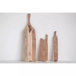 Product Image 1 for Rectangle Acacia Wood Cheese/Cutting Board With Handle (Set Of 4) from Creative Co-Op
