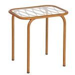 Product Image 1 for Cane Coffee Table with Glass Top from Woodard