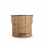Product Image 6 for Natural Iron & Bamboo Round Lantern Dia 9.75" from BIDKHome