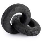 Side angle view highlighting the knot sculpture’s intertwining loops and detailed wood grain texture