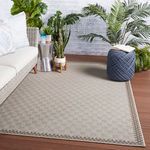 Product Image 2 for Vibe by Tiare Indoor/ Outdoor Border Gray/ Taupe Rug from Jaipur 