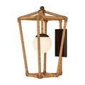 Product Image 1 for Denison Rattan Wrapped Outdoor Wall Sconce from Currey & Company