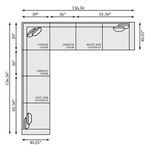 Product Image 5 for Nest 5-Piece Leather Sectional from Bernhardt Furniture