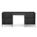 Product Image 10 for Trey Black Wash Poplar Executive Desk from Four Hands