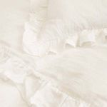Product Image 2 for Charlie 18" x 60" Ruffled Decorative Body Pillow with Insert  - Cream from Pom Pom at Home