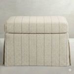 Product Image 3 for Amber Falls Skirted Upholstered Ottoman from Gabby