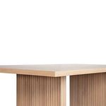 Product Image 4 for Patterson Plank Style Slatted Base Dining Table In Natural Oak from Worlds Away