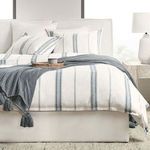 Product Image 6 for Brooke Blue Stripe Linen Cashmere Duvet Cover from Classic Home Furnishings