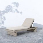 Product Image 1 for Leroy Outdoor Chaise   Weathered Grey from Four Hands