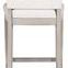 Back view revealing square cutout detail in the upholstered backrest of Juliet Performance Stool