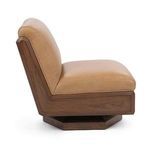 Product Image 3 for Myla Top Grain Leather Swivel Accent Chair from Classic Home