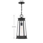 Product Image 6 for Payne 1-Light Outdoor Hanging Lantern in Matte Black from Savoy House 