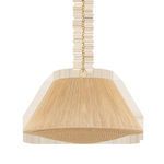 Mystic Pendant shown from a straight-on front angle highlighting symmetrical cone shape and hanging chain detail