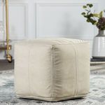 Product Image 1 for Suave Solid White Cube Pouf by Nikki Chu from Jaipur 