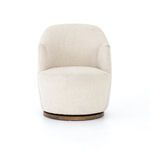 Product Image 2 for Aurora Small Knoll Natural Round Swivel Accent Chair  from Four Hands