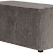 Lucca Modular Sectional in Veto Smoke shown at a three-quarter side angle showing depth and low black feet