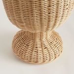 Product Image 2 for Myra Rattan Scalloped Edge Footed Urn from Napa Home And Garden